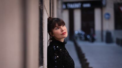 Mónica Regueiro, actriz de la obra teatral 'Principiantes' que se representa en los Teatros del Canal de Madrid.