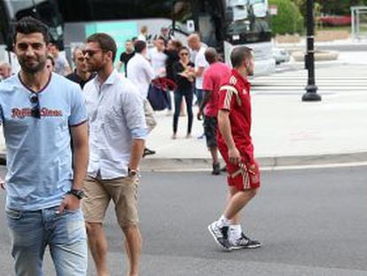 Sergio Ramos, Albiol, Xabi Alonso e Iniesta, de paseo por Washington. 