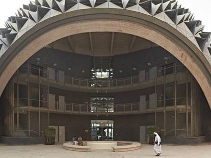 El centro del conocimiento, uno de los edificios construidos en Masdar.