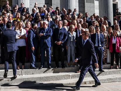 La segunda votación de investidura de Feijóo en el Congreso, en imágenes
