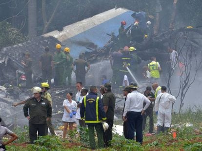 Accidente de avión en Cuba, en imágenes