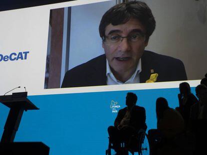 Puigdemont intervé a la clausura de l'Assemblea del PDeCAT.