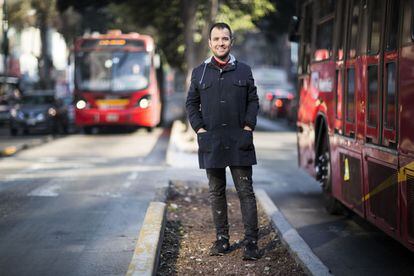 Borja Camacho, en la calle Insurgentes de la Ciudad de M&eacute;xico