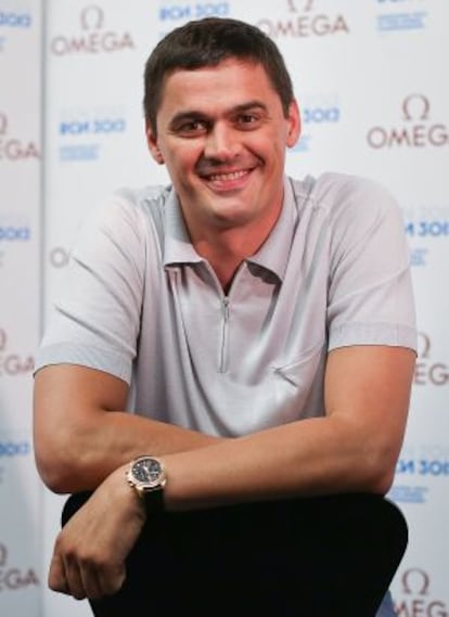 Alexander Popov en los Mundiales de Natación en Barcelona de 2013.