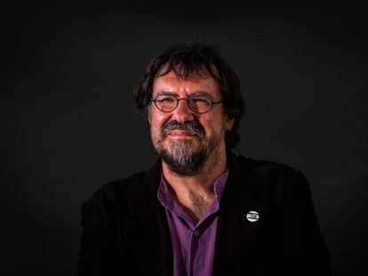 El escritor vasco Iban Zaldua, en el Festival Internacional del Libro de Edimburgo de 2019.