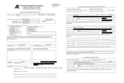 Documento que muestra la contratación de la empresa Overseas Management Company por Jesús Murillo Ortega y su expareja.