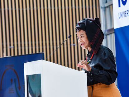 Mamphela Ramphele, co-chair of the Club of Rome, at Cape Town University, this March.