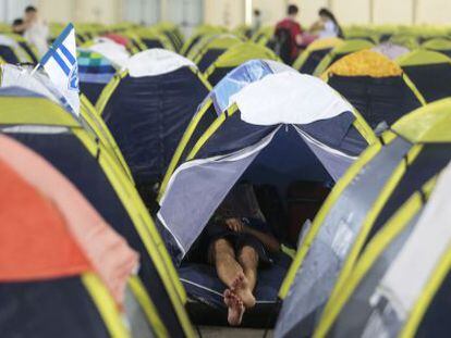 Acampada de la Campus Party Brazil.