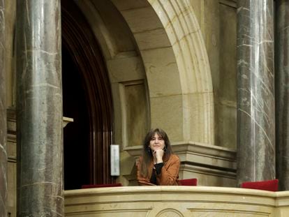 Laura Borràs asistió el miércoles a la sesión de control al Govern celebrada en el pleno del Parlamento catalán.