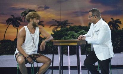 Sergio Carvajal y Jorge Javier Vázquez, en la final de 'Supervivientes'.