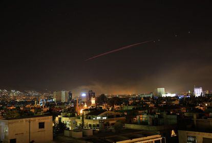 El segundo objetivo de Estados Unidos y sus aliados europeos fue un deposito de armas químicas ubicado al oeste de Homs.