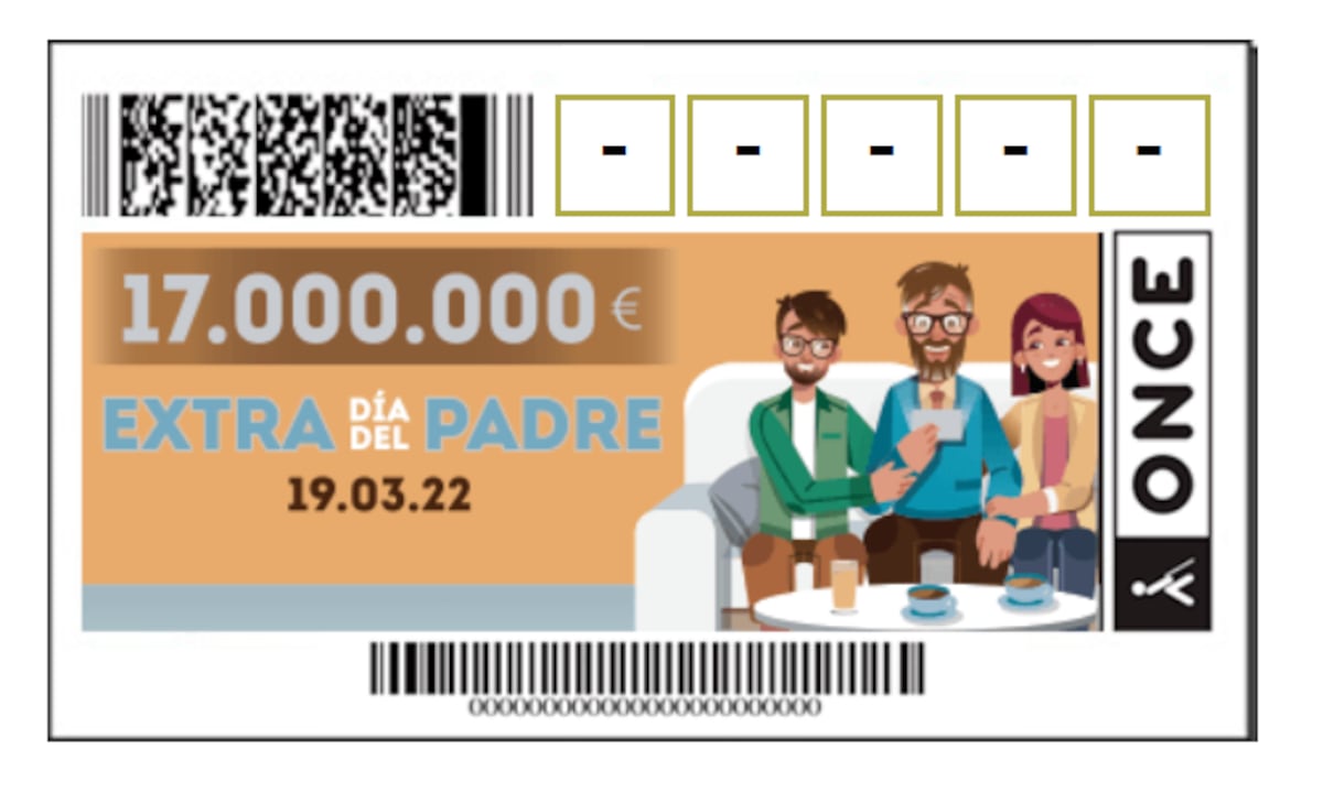 Comprobar Sorteo Extra del Día del Padre de la ONCE 2022 | Consulta los  resultados | Sociedad | EL PAÍS