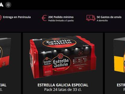 Estrella Galicia comienza a vender cerveza online a toda España