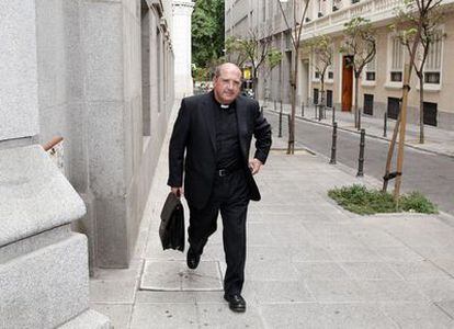 Santiago Gómez Sierra, tras celebrar una reunión en el Banco de España el pasado mes de julio.