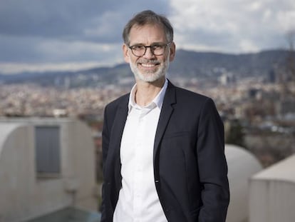 Marko Daniel en una de les terrasses de la Fundació Joan Miró.