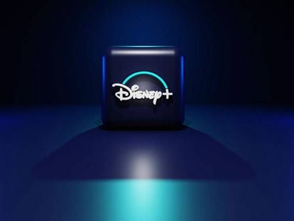 Logo Disney con fondo azul
