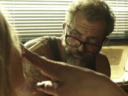 Mel Gibson, en un fotograma de ''Blood Father'.