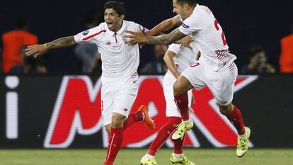 Banega, en su anterior etapa en el Sevilla.