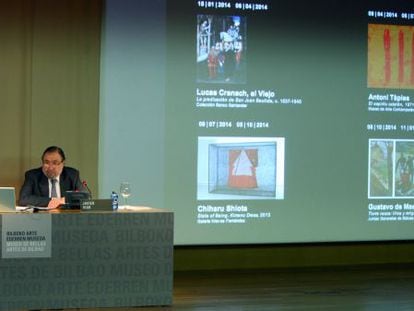 El director del Bellas Artes, Javier Viar, en la presentaci&oacute;n de la nueva temporada.
