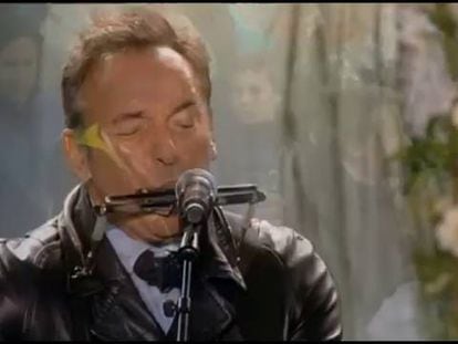 Bruce Springsteen actuó por sorpresa en el concierto homenaje de Oslo.