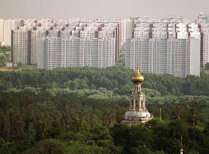 Vista de Moscú tomada en 1998.