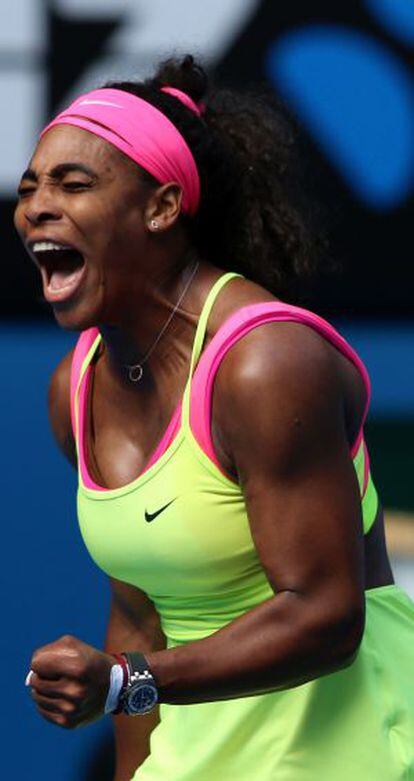 Serena, durante el partido.