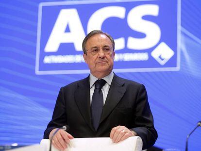 Florentino P&eacute;rez, en la junta de accionistas de ACS.
 