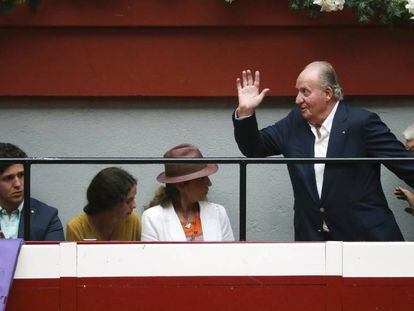 El Rey emérito en los toros en San Sebastián