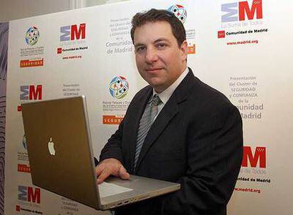 Kevin Mitnick, ayer en Madrid.