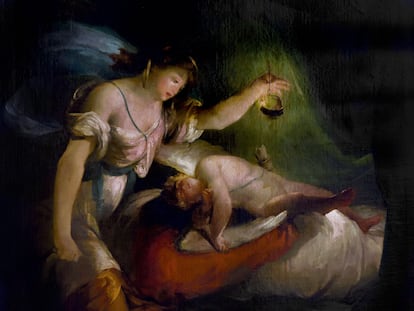 Amor y Psique según Giovanni David (1743-1790).