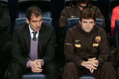 Guardiola y Tito, en 2009.
