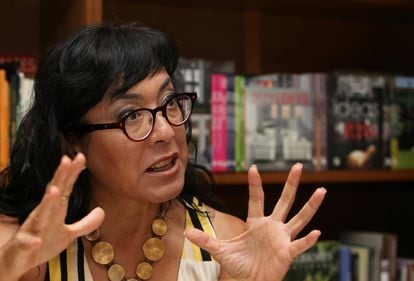Mexican writer Cristina Rivera Garza, during an interview in 2015.