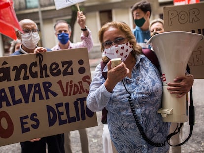 Concentración contra el abordo el pasado 17 de junio en Madrid.