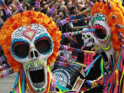 Desfile del Día de Muertos en Ciudad de México.