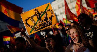 Manifestaci&oacute;n por la Rep&uacute;blica del pasado 7 de junio. 