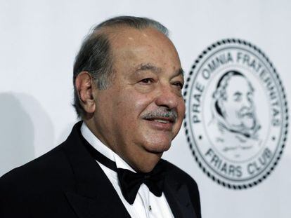 Carlos Slim, principal accionista de Am&eacute;rica M&oacute;vil.