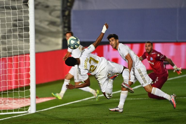 Asensio y Rodrygo, en un partido de acción.