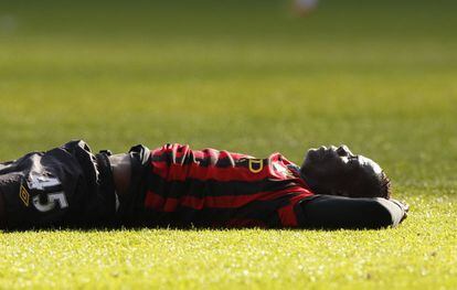 Mario Balotelli, del Manchester City, en un instante del partido.