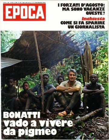 Portada de la revista italiana 'Epoca', con uno de los reportajes de Bonatti.