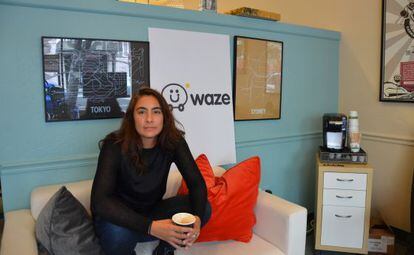 Di-Ann Eisnor en la antigua sede de Waze en Palo Alto.