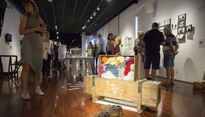 Una de las piezas de la muestra de Arts Santa Mònica sobre Benjamin.