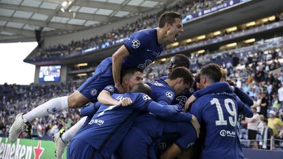 El Manchester City y el Chelsea en el partido final de la Champions League 2021, en imágenes