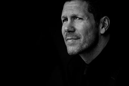 El entrenador del Atlético de Madrid, Diego Pablo Simeone.