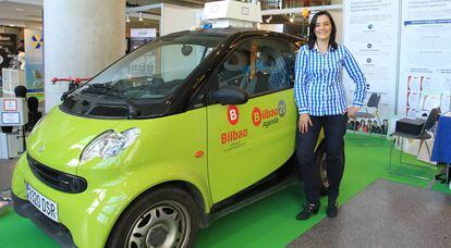 La CEO de Imatek, Itziar Santxez, en el Euskalduna de Bilbao.