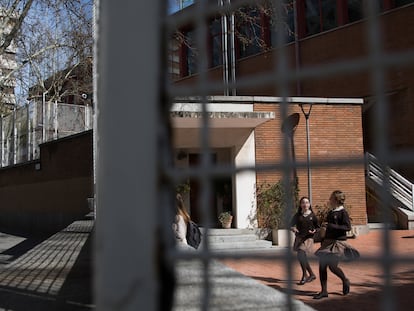 Colegio Paraíso Sagrados Corazones de Madrid, donde se ha producido el primer caso de un niño con coronavirus en Madrid.