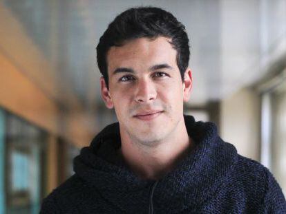 El actor Mario Casas en la redacción del diario El País para la presentación de la película "La Mula"..