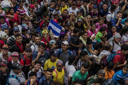 As ha sido el camino de la caravana migrante Fotos