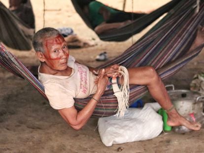 Un indígena nunak en San José de Guaviare, Colombia.