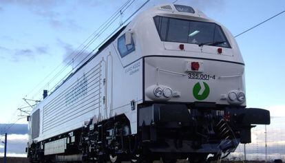 Una de las locomotoras de Vossloh. 