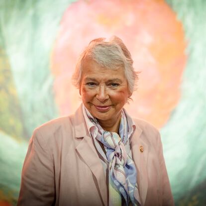 La senadora Olga Sánchez Cordero en el Museo de Antropología e Historia de Ciudad de México, el 31 de mayo de 2023.